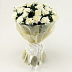 Charming 20 White Carnations Bunch