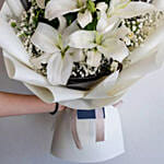 Charming White Lilies Bunch