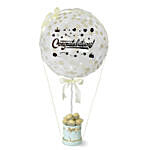 Congratulation Glitter Balloon With Ferrero Rocher