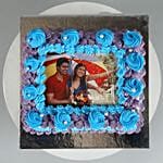 Couple Love Photo Cream Cake 1.5 Kg