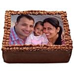 Delicious Chocolate Photo Cake 1.5 Kg