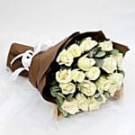 Enchanting 20 White Roses Bouquets