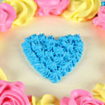 Heart And Roses Designer Chocolate Cake 1.5 Kg