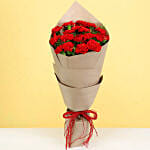 Heavenly 20 Red Carnations Bouquet