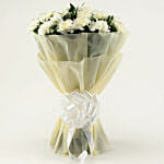 Heavenly 20 White Carnations Bouquet