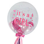 Its A Girl Balloons In Balloon Bouquet
