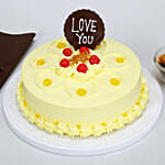 Love You Valentine Butterscotch Cake 1 Kg