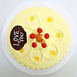 Love You Valentine Butterscotch Cake Half Kg