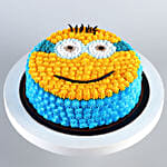 Minions Theme Black Forest Cake Half Kg