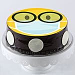 Nerd Mask Emoji Chocolate Cake Half Kg