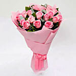 Passionate 20 Pink Roses Bouquet