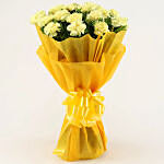 Perfect 20 yellow Carnations Bunch