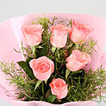 Posy of bright Pink roses