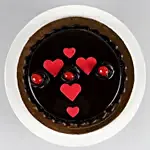 Red Hearts Truffle Cake Half Kg