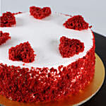 Red Hearts Velvet Cake- Half Kg