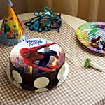 Spiderman Chocolate Photo Cake Half Kg