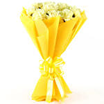 Sunny Side Up 12 Yellow Carnations Bunch