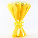 Sunny Side Up 12 Yellow Carnations Bunch