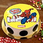 Super Hero Spiderman Pineapple Cake Half Kg