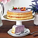 Tempting Purple Sweet Potato Crepe Cake