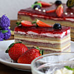 Tempting Raspberry Cheese Sponge Cake 1Kg