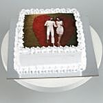 Valentine Photo Vanilla Cake Half Kg