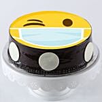 Wink Emoji Mask Chocolate Cake 1.5Kg