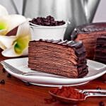 Yummy Triple Chocolate Crepe Cake
