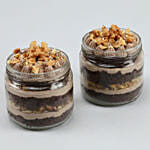 Yummy Choco Walnut Cake Jar Set of 2