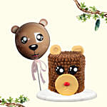 Animal Theme Designer Cake And Bubble Balloon