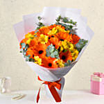 Delightful Gerberas And Alstroemeria Bouquet