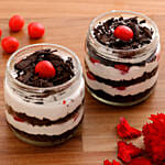 Black Forest Cream Cake Jar Set of 2