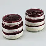 Blueberry Cream Cake Jar Set of 2