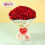 Elegent Bouquet Of 99 Roses