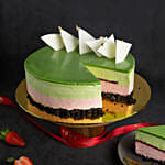 Green Tea Strawberry Cheesecake