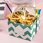 Happy Fathers Day Balloon And Snacks Box