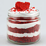 Heart Red Velvet Cake Jar Set of 2