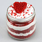 Heart Red Velvet Cake Jar Set of 2