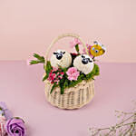 My Little Lamb Flowers Basket