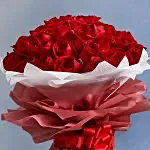 Premium 50 Red Roses Bouquet