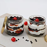 Sizzling Black Forest Jar Cake Set of 2