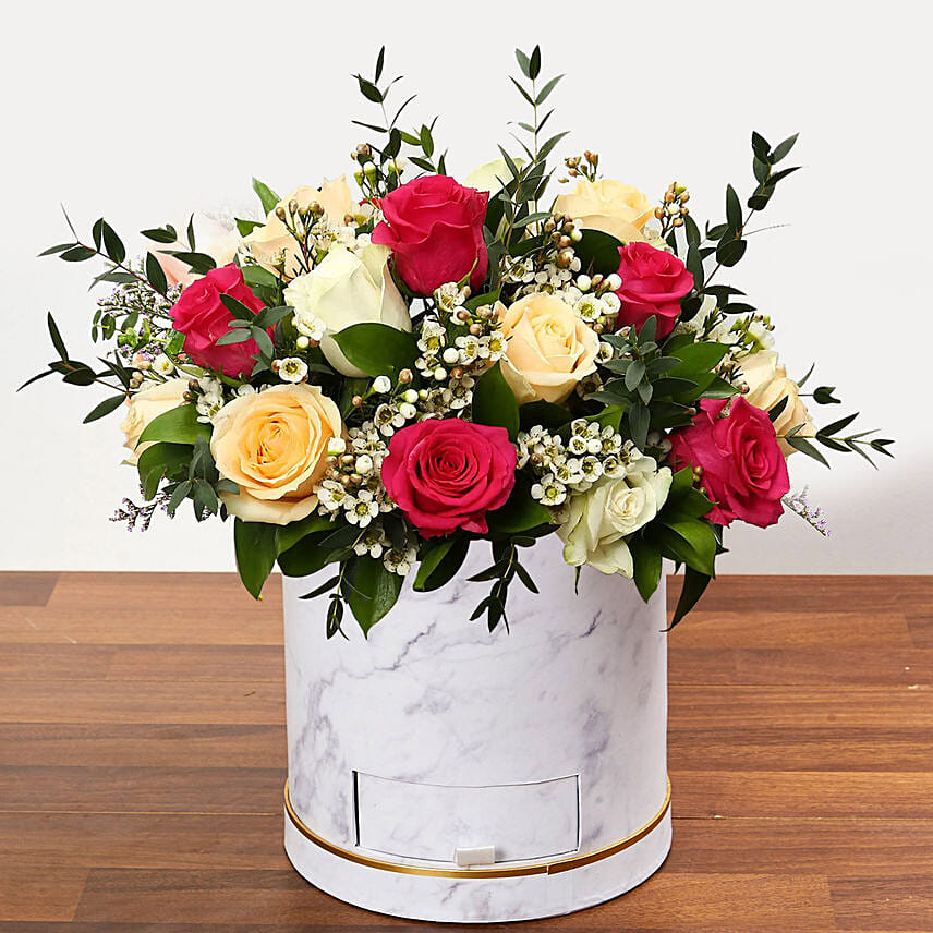 Beautiful Mixed Roses Arrangement OM