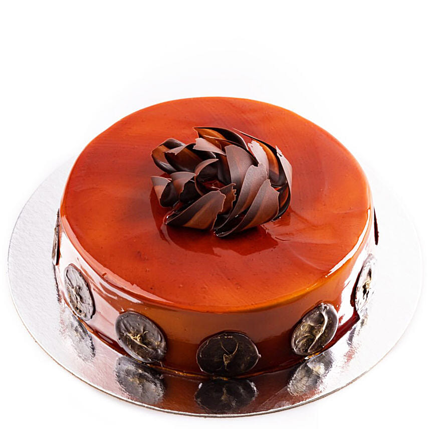 Caramel Chocolate Cake 1 Kg Eggless