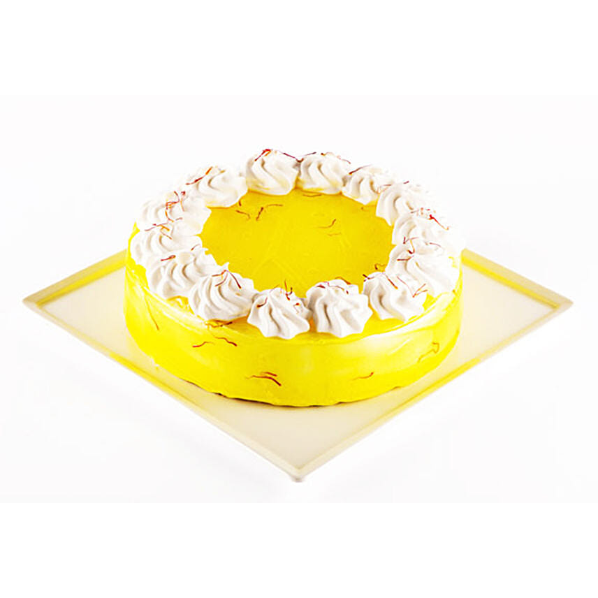 Saffron Cake Half Kg Eggless