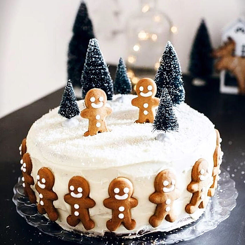 Jolly Christmas Gingerman Cake