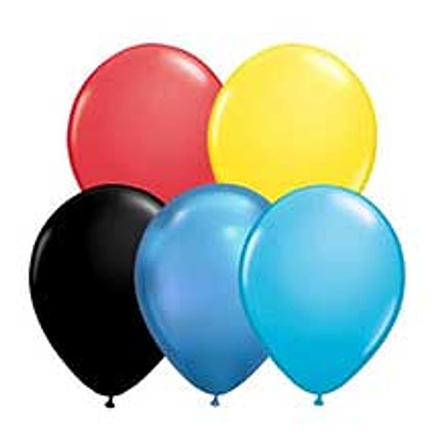 5 Mix Color Latex Balloons