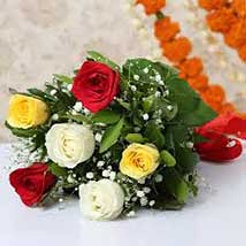 6 Mix Roses Bouquet