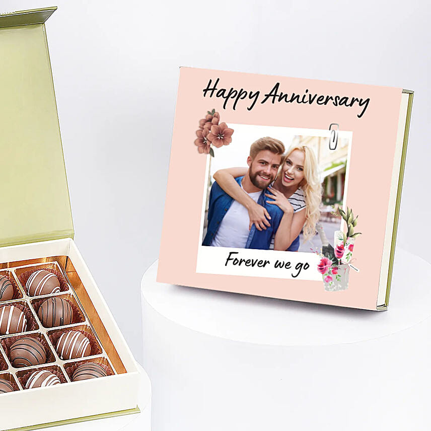 Anniversary Personalised Nuts Chocolate Box