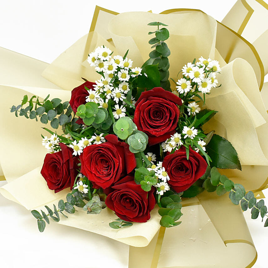 Designer Red Roses Bouquet