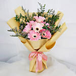 Lovely Pink N Purple Gerberas Bouquet